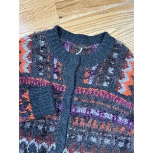 Free People Multicolor Patterned Cardigan